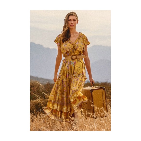 Spell Dresses & Skirts - Spell & The Gypsy - Wild Bloom Gown in Mustard